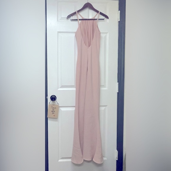 Calvin Klein Pale Pink Floor Length Dress - Picture 2 of 11